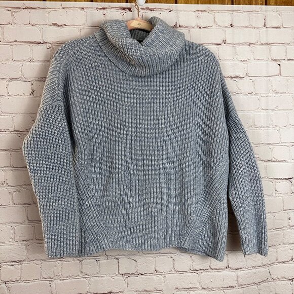 Lou & Grey Light Blue Cowl Neck Sweater Size‎ XS - Picture 1 of 4